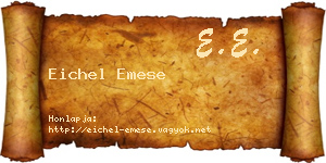 Eichel Emese névjegykártya